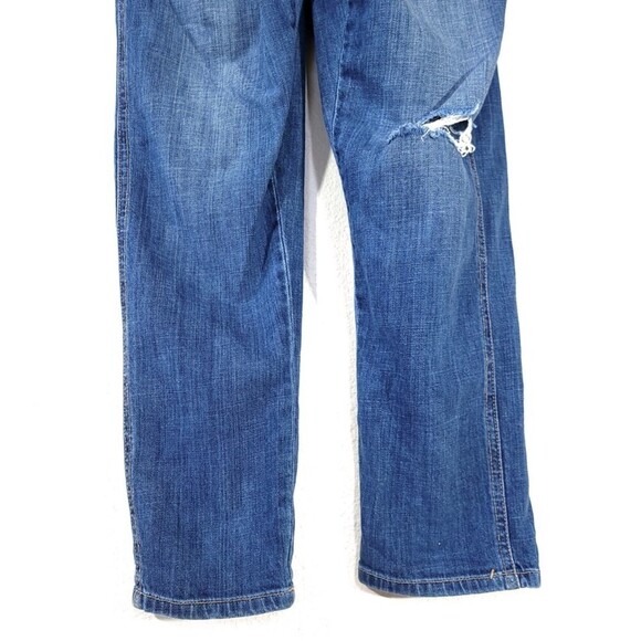 CURRENT/ELLIOTT Ranch Hand Overall Traveler Destroy Western Denim Jumpsuit Small - Picture 6 of 11